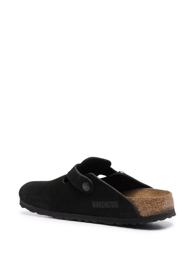 Shop Birkenstock Boston Mules In Schwarz