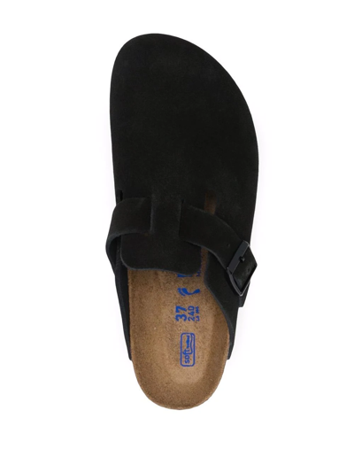 Shop Birkenstock Boston Mules In Schwarz