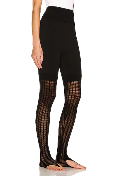 Shop Alaïa Lace Legging In Noir