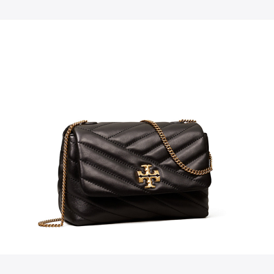 Tory Burch Mini Kira Chevron Bag In Black | ModeSens