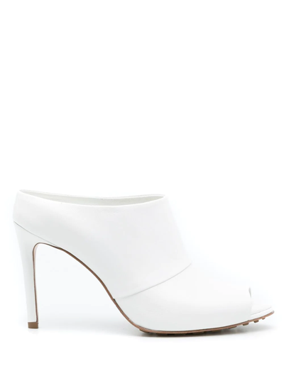 Shop Andrea Bogosian Annie Leather Mules In 00256 White