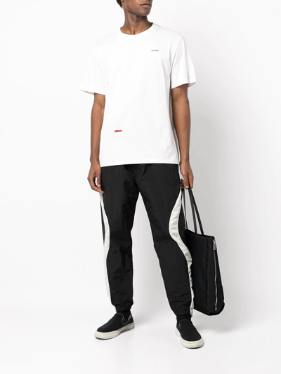Mostly Heard Rarely Seen Barcode Patch Cotton T-shirt In White