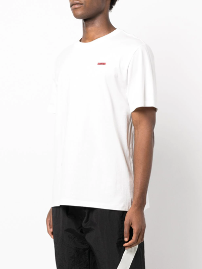 Mostly Heard Rarely Seen Barcode Patch Cotton T-shirt In White