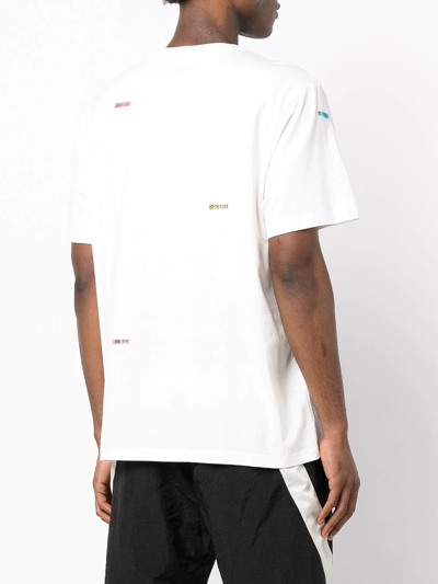 Mostly Heard Rarely Seen Barcode Patch Cotton T-shirt In White