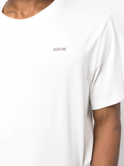 Mostly Heard Rarely Seen Barcode Patch Cotton T-shirt In White