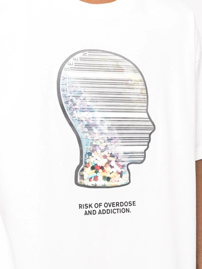 Mostly Heard Rarely Seen Graphic-print Stretch-cotton T-shirt In White