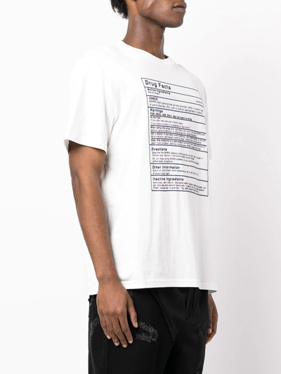 Shop Mostly Heard Rarely Seen Graphic-print Cotton T-shirt In White