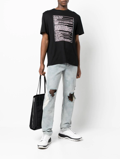 Mostly Heard Rarely Seen Graphic-print Stretch-cotton T-shirt In Black
