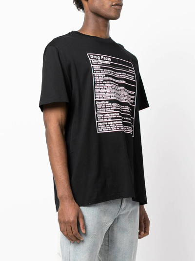 Shop Mostly Heard Rarely Seen Graphic-print Stretch-cotton T-shirt In Black