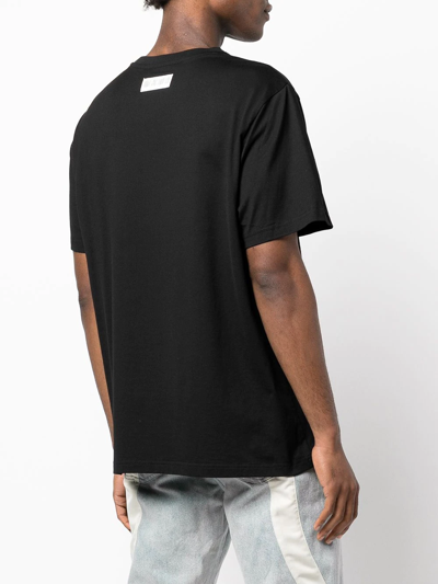 Shop Mostly Heard Rarely Seen Graphic-print Stretch-cotton T-shirt In Black