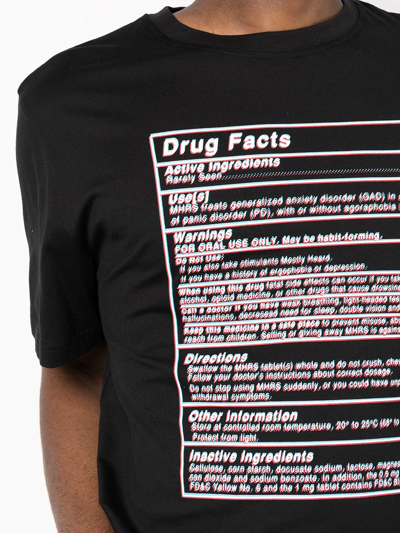 Mostly Heard Rarely Seen Graphic-print Stretch-cotton T-shirt In Black