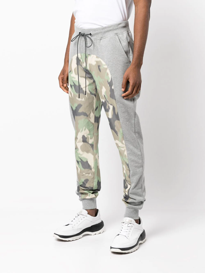 Mostly Heard Rarely Seen Camouflage-panel Track Pants In Grey