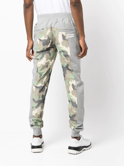 Mostly Heard Rarely Seen Camouflage-panel Track Pants In Grey