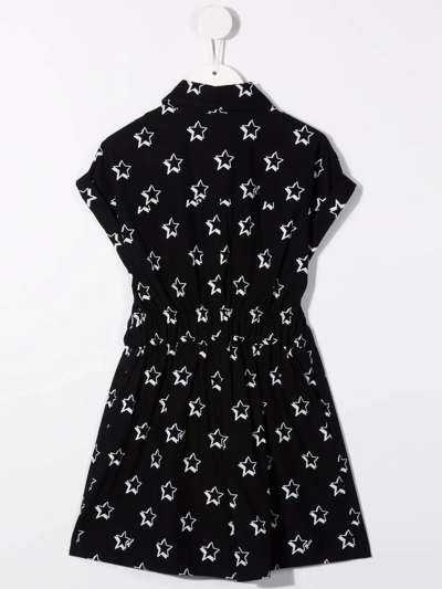 Shop Monnalisa Star-print Playsuit In Black