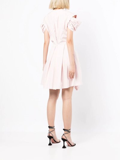 Shop Maticevski Oblique Mini Dress In Pink