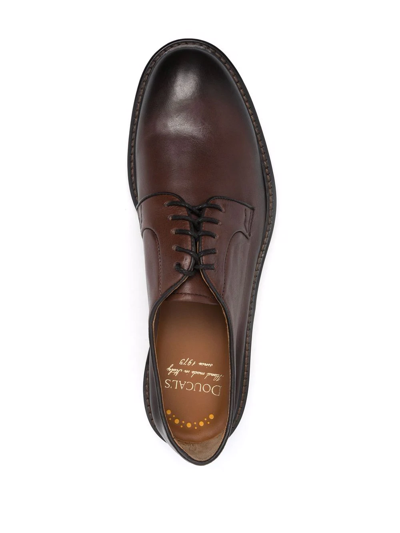 Shop Doucal's Harley Derby Shoes In Braun