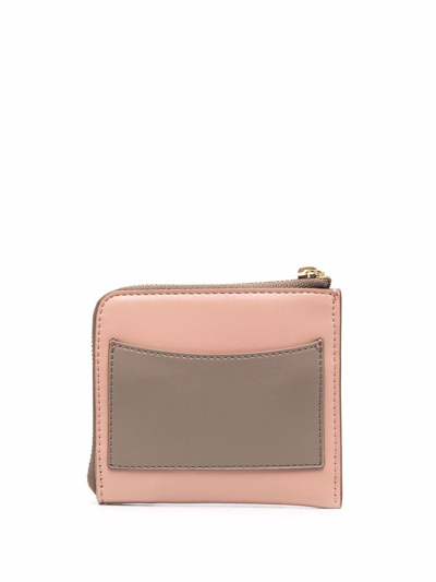 Stella Mccartney Stella Logo Compact Wallet In Rosa