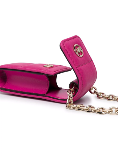Shop Michael Michael Kors Logo Phone Case Bag In Rosa