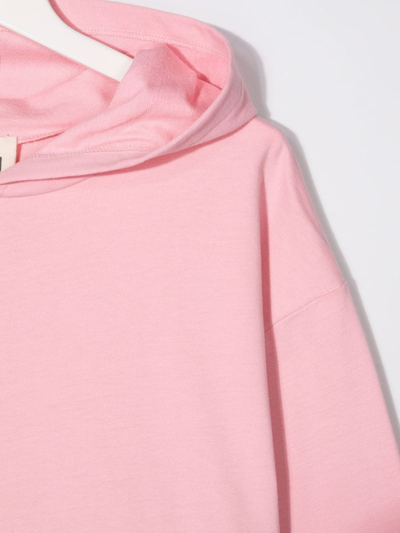 Douuod Teen Logo-patch Pullover Hoodie In Pink