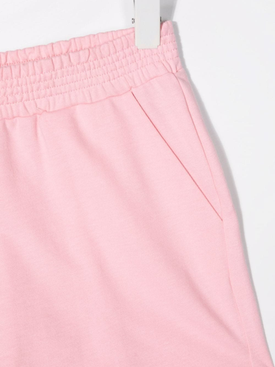 Shop Douuod Teen Logo-patch Track Shorts In Pink