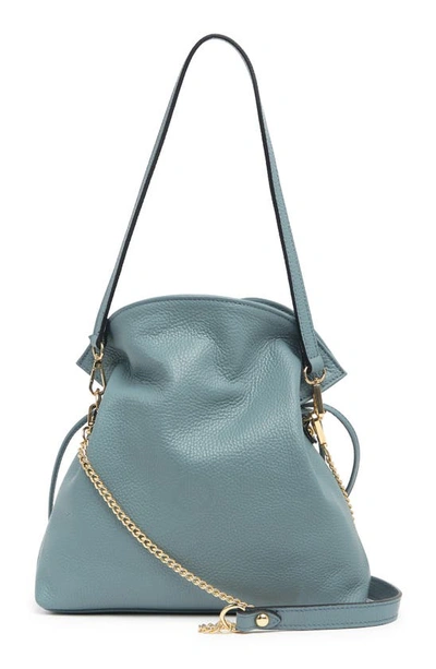 Shop Massimo Castelli Dollaro Shoulder Bag In Mineral Blue