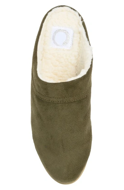 Shop Journee Collection Sabine Faux Fur Lined Slipper In Green