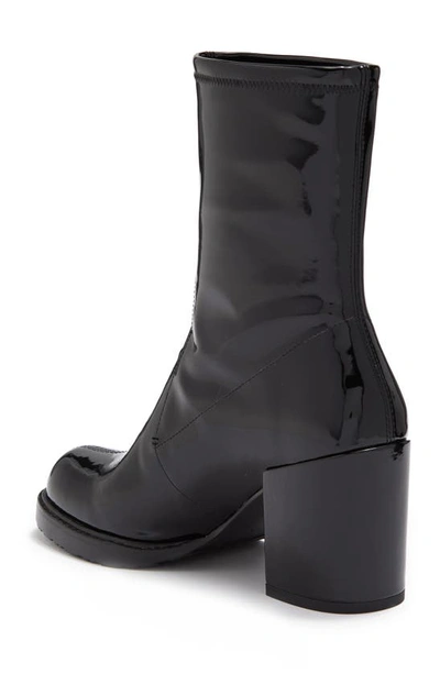 Stuart Weitzman Dalenna Block Heel Bootie In Black