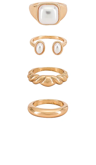 Shop Ettika Variety Ring Set In Gold