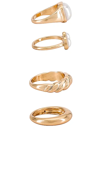 Shop Ettika Variety Ring Set In Gold