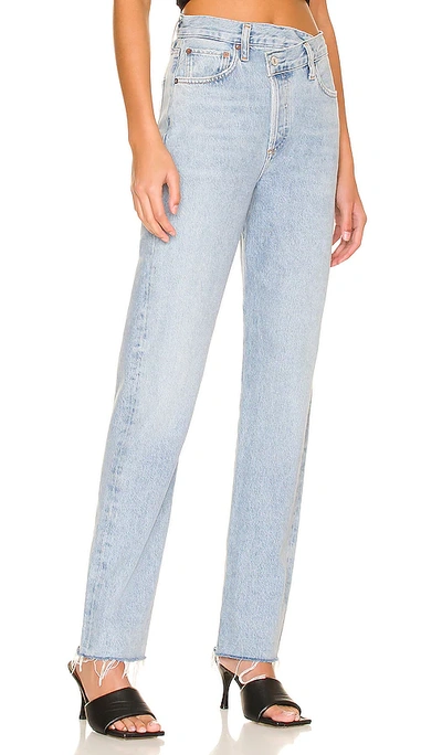 Agolde Crisscross Straight Leg Jeans In Dimension