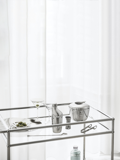 Shop Georg Jensen Sky Ice Bucket And Tong In Stainless Steel