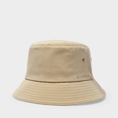 Shop Burberry Bucket Hat In Beige