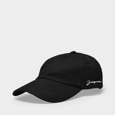 Shop Jacquemus La Casquette  In Black