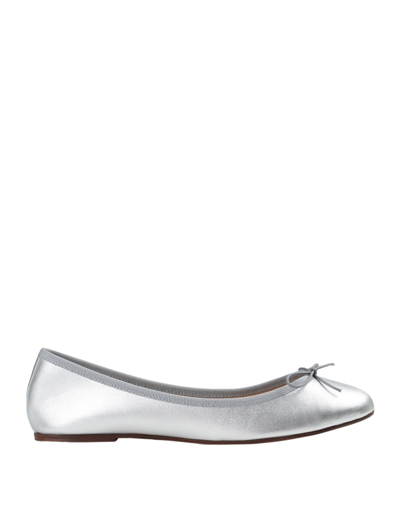 Shop Ballerette Monti Woman Ballet Flats Silver Size 6 Soft Leather