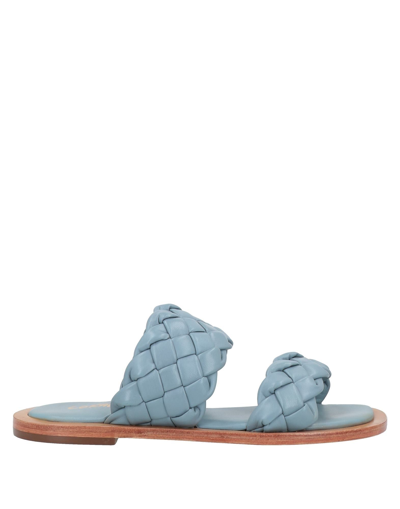 Shop Coral Blue Woman Sandals Sky Blue Size 7 Soft Leather