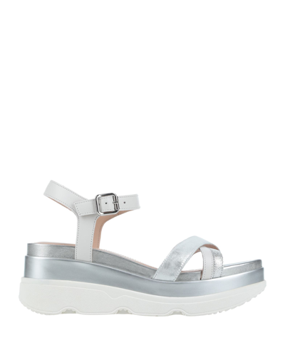 Geox Sandals In Silver | ModeSens