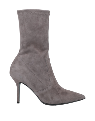 Shop Guglielmo Rotta Ankle Boots In Dove Grey
