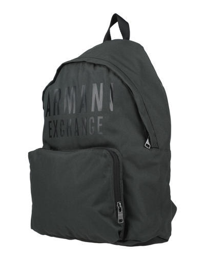 Shop Armani Exchange Backpacks In Military Green