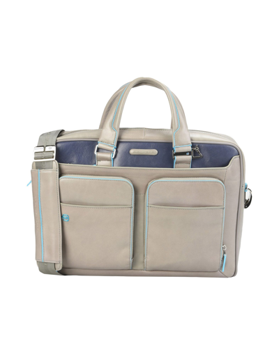 Shop Piquadro Handbags In Grey