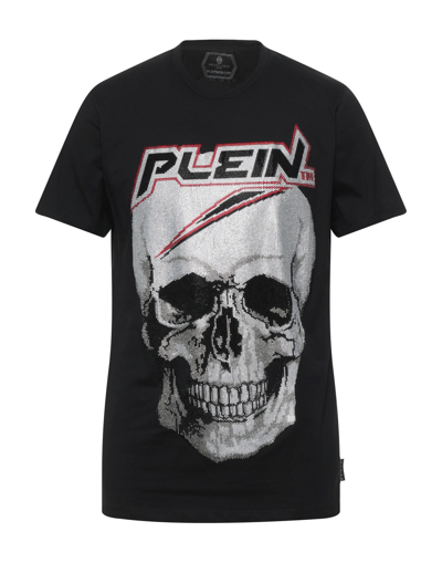 Shop Philipp Plein Man T-shirt Black Size Xxl Cotton