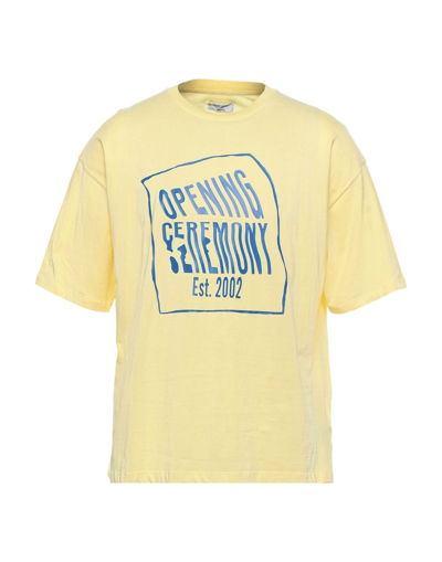 Shop Opening Ceremony T-shirts In Yellow