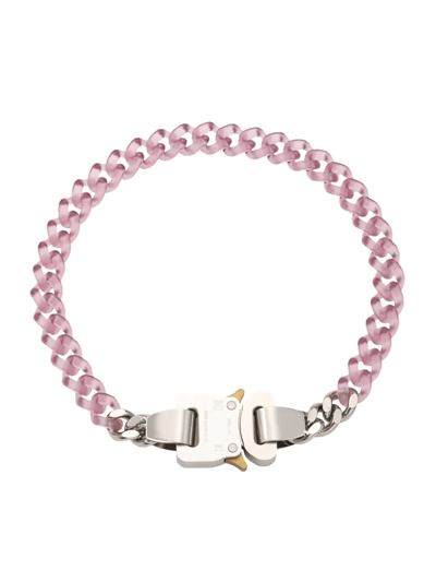 Shop Alyx Nylon And Metal Chain Necklace In Pink Pink