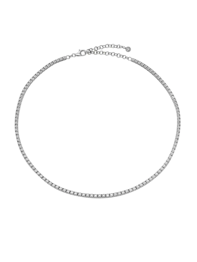 Shop Saks Fifth Avenue Women's 14k White Gold & 2.49 Tcw Diamond Tennis Necklace