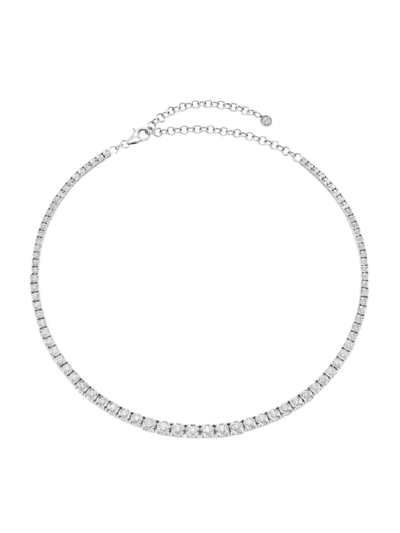 Shop Saks Fifth Avenue Women's 14k White Gold & 4.39 Tcw Diamond Tennis Necklace
