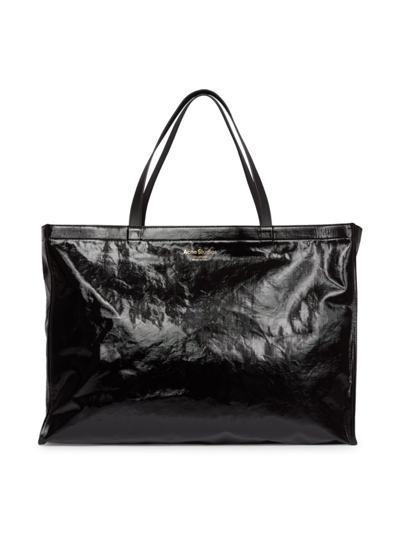 Shop Acne Studios Women's Oilcloth Tote In Black