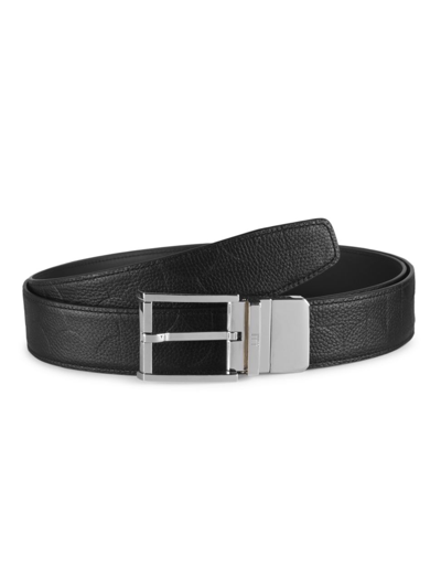 Alfred Dunhill Classic Leather Belt In Black | ModeSens