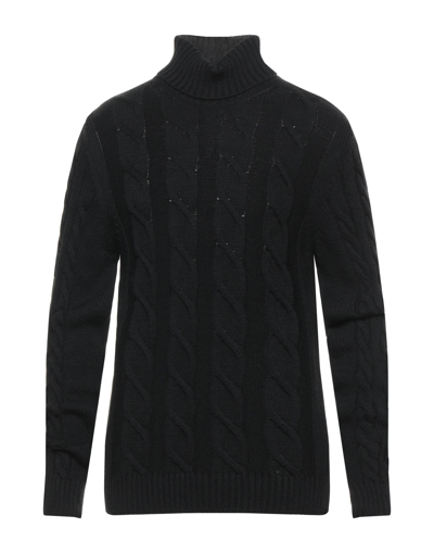 Shop Family First Milano Man Turtleneck Black Size Xl Wool, Polyamide, Acrylic