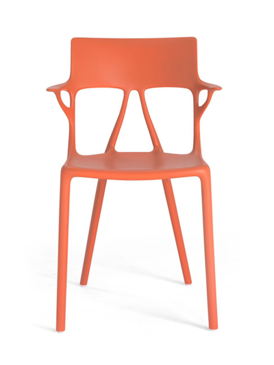 Shop Kartell A. I. 2-piece Chair Set In Orange