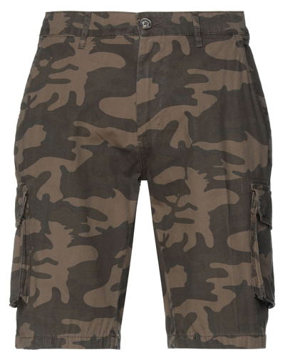 Shop Liu •jo Man Shorts & Bermuda Shorts In Military Green