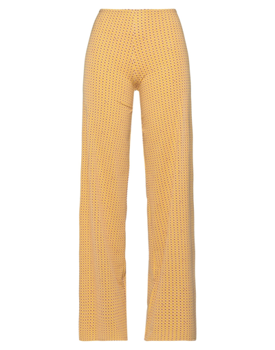 Shop Iu Rita Mennoia Woman Pants Yellow Size S Polyamide, Elastane